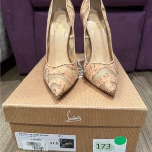 Christian Louboutin Beige Cork Heels